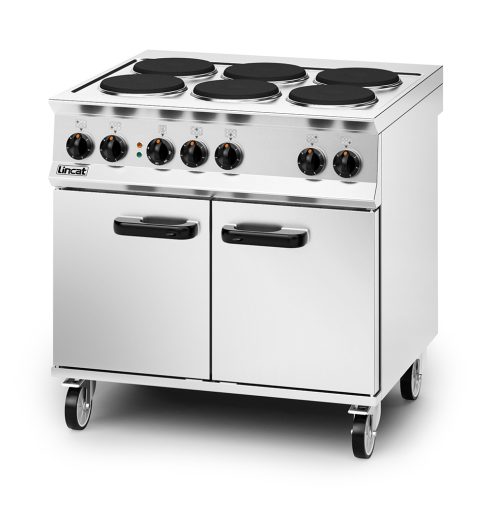 Lincat Opus 800 6 Hotplate (round) Electric Oven Range - OE8016 - Image 2