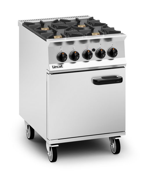 Lincat Opus 800 4 Burner Open Top Gas Oven Range - OG8001/RHD