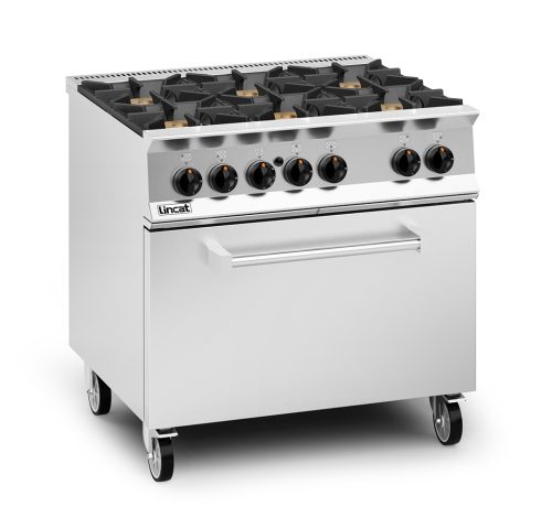 Lincat Opus 800 6 Burner Open Top Gas Oven Range With Drop Down Door- OG8002/DD