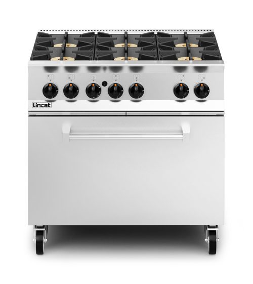 Lincat Opus 800 6 Burner Open Top Gas Oven Range With Drop Down Door- OG8002/DD - Image 3