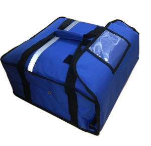 Blue Insulated Pizza Delivery Bag